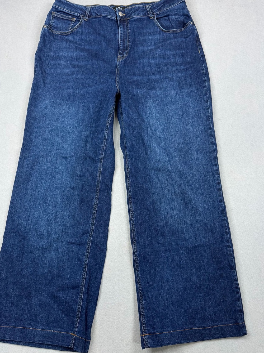 long tall sally Wide Leg Denim Jeans - Blue